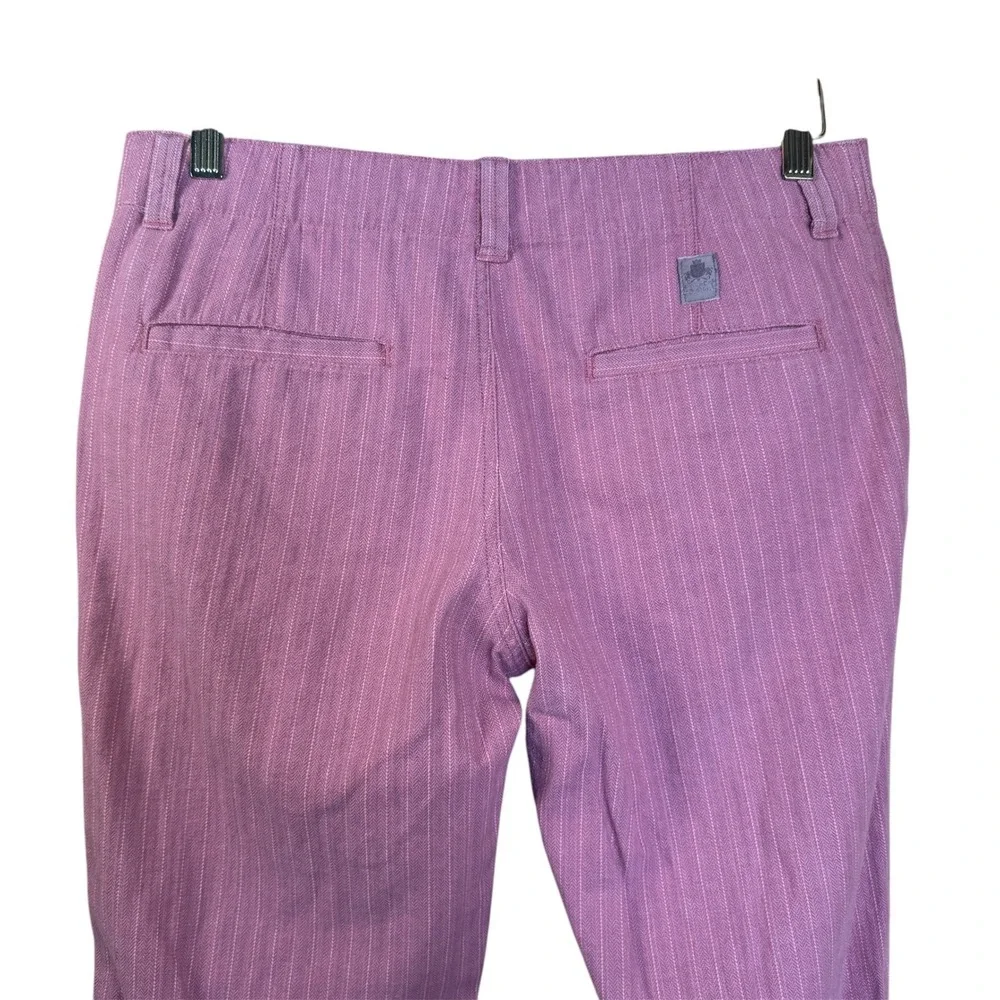 American Eagle Pink Pinstripe Trousers Womens 8‎ Stretch Herringbone Dress Pants